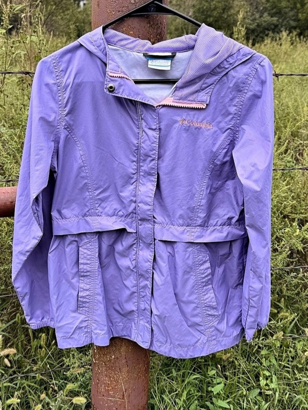 Columbia Flash Forward Windbreaker Purple Windbreaker Size Large